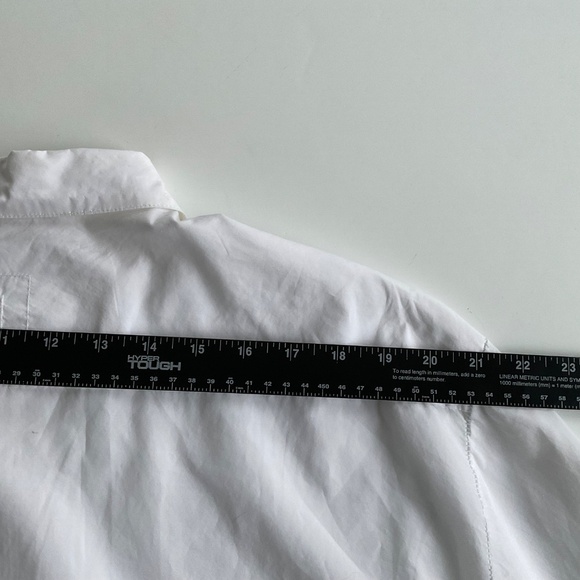 Hannes Roether Avant Garde Shirt 2XL White Button Up Cotton Crinkle Thin Summer - Picture 8 of 11